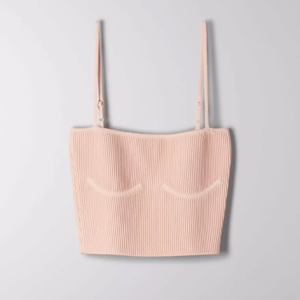 ARITZIA Denzell Sculpt Knit Crop Top